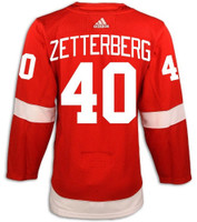 Henrik Zetterberg Autographed Detroit Red Wings Home Adidas Jersey - Red (Pre-Order)