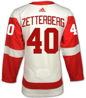 Henrik Zetterberg Autographed Detroit Red Wings Road Adidas Jersey - White (Pre-Order)