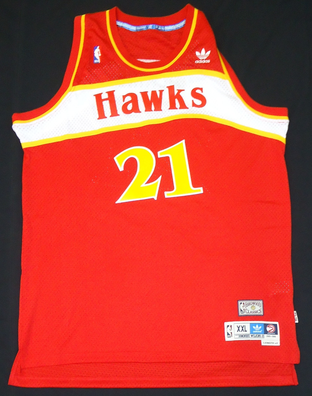 Dominique Wilkins Autographed Atlanta Hawks Red Jersey Detroit City Sports