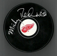 Mickey Redmond Autographed Puck