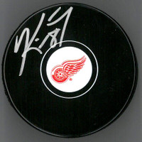 Kirk Maltby Autographed Red Wings Puck