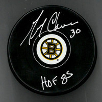Gerry Cheevers Autographed Puck