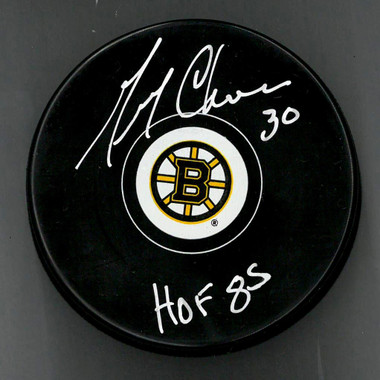 Gerry Cheevers Autographed Puck