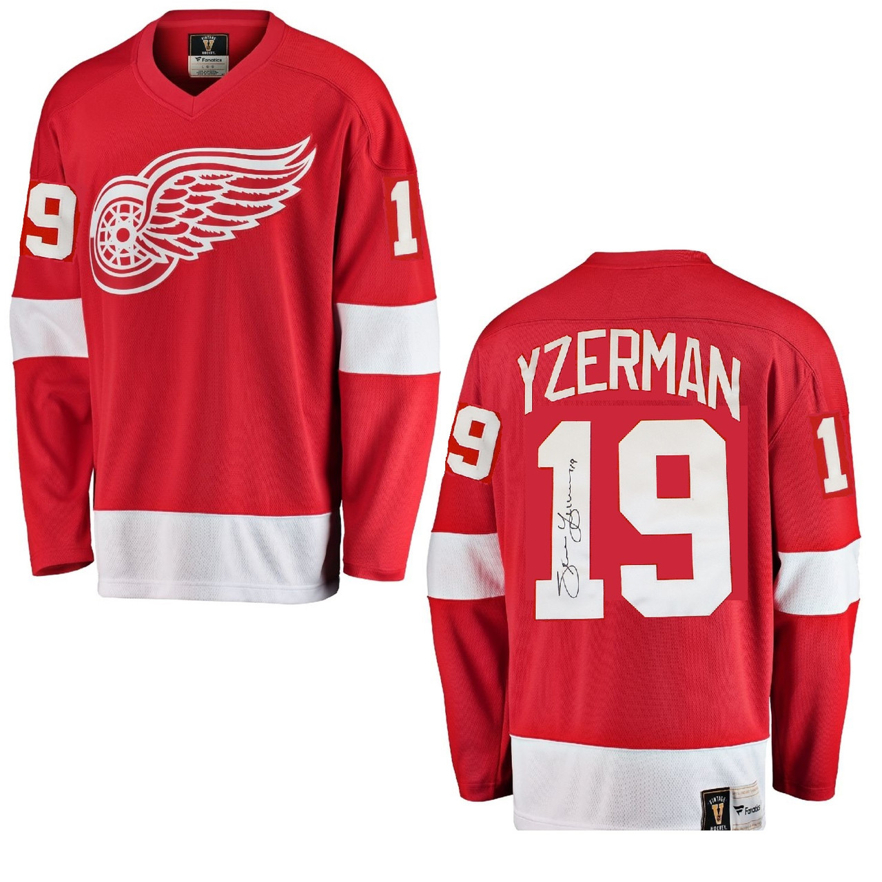 Steve Yzerman #19 C Detroit Red Wings Adidas Home Primegreen Authentic  Jersey
