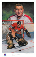 Gump Worsley Autographed Lithograph