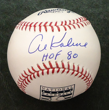 Al Kaline Autographed HOF Logo Baseball