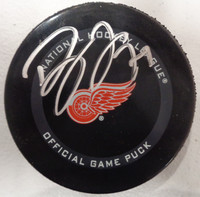 Dylan Larkin Autographed Detroit Red Wings Official Game Puck