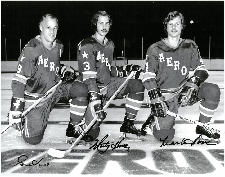 Gordie, Mark & Marty Howe Autographed Houston Aeros Jersey - The Hockey  Royal Family - NHL Auctions