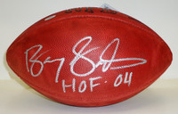 Barry Sanders Autographed Official NFL Football Inscribed "HOF 04" (Vintage Tagliabue Ball)