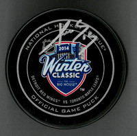 Pavel Datsyuk Autographed 2014 Winter Classic Official Game Puck