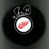 Mike Green Autographed Detroit Red Wings Puck