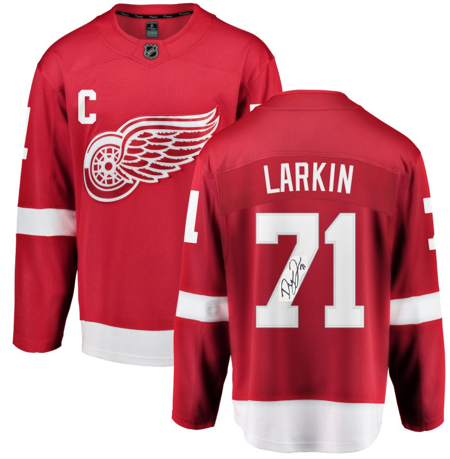 DYLAN LARKIN SIGNED MICHIGAN WOLVERINES JERSEY RED WINGS PSA/DNA ROOKIEGRAPH COA 