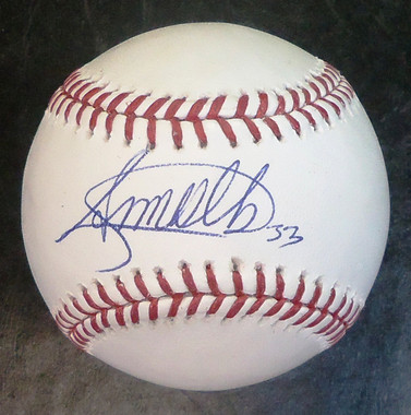 Steven Moya Autographed Baseball