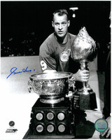 Gordie Howe Autographed Detroit Red Wings 8x10 Photo #8 - Hart Trophy