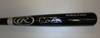 Cecil Fielder Autographed Rawlings Pro Bat - Black