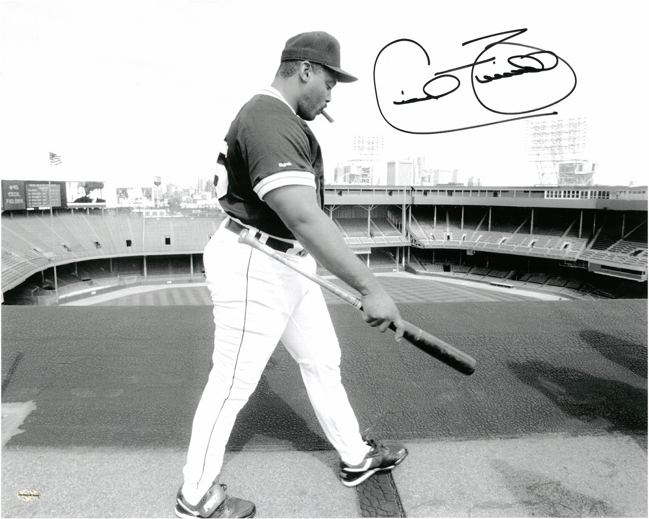 Cecil Fielder of the Detroit Tigers. – Stock Editorial Photo