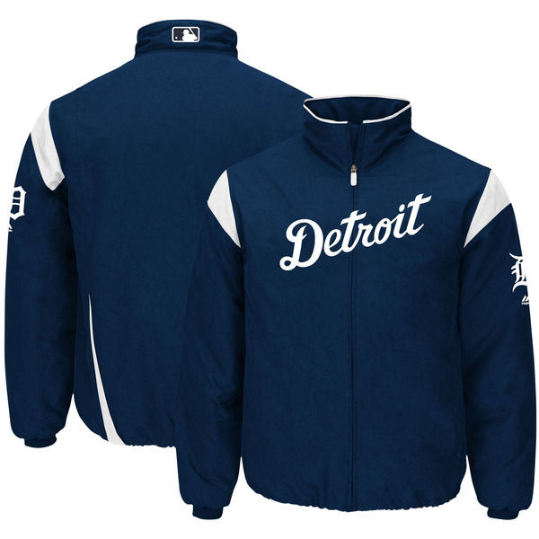 Detroit Tigers Majestic Home On-Field Therma Base Thermal Full-Zip