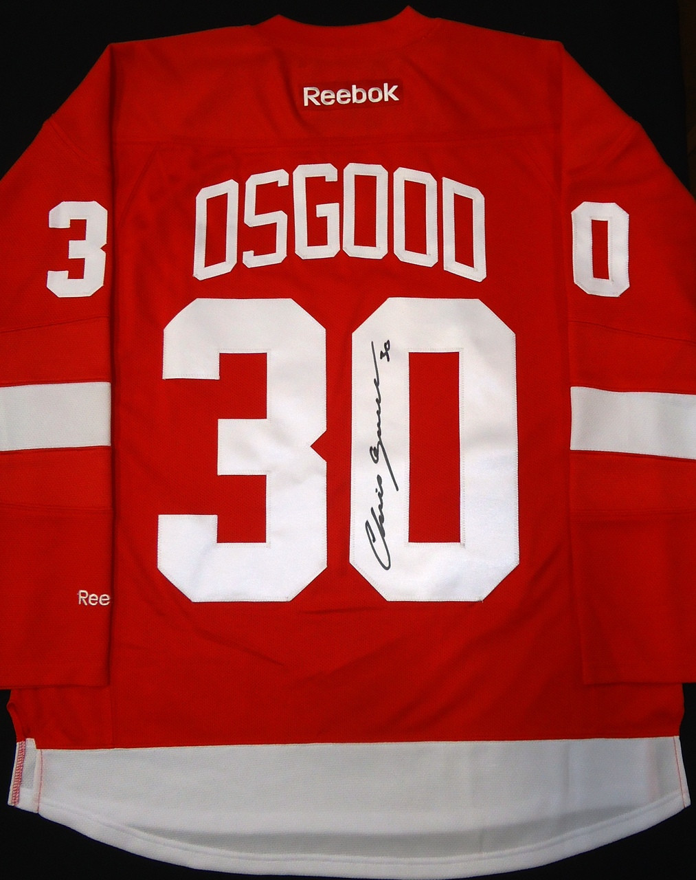 Chris Osgood Autographed Detroit Red 