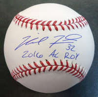 Michael Fulmer Autographed Baseball inscribed "2016 AL ROY" - Official Major League Ball