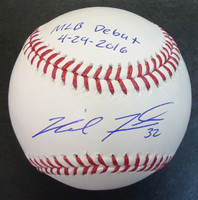 Michael Fulmer Autographed Baseball inscribed "MLB Debut 4-29-2016" - Official Major League Ball