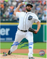 Michael Fulmer Autographed Detroit Tigers 8x10 Photo #1 - 2016 Home Wind Up