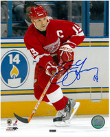 Steve Yzerman Autographed 8x10 Photo #3 - Red Jersey (Pre-Order)
