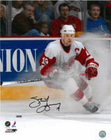 Steve Yzerman Autographed 8x10 Photo #4 - Ice Spray (Pre-Order)