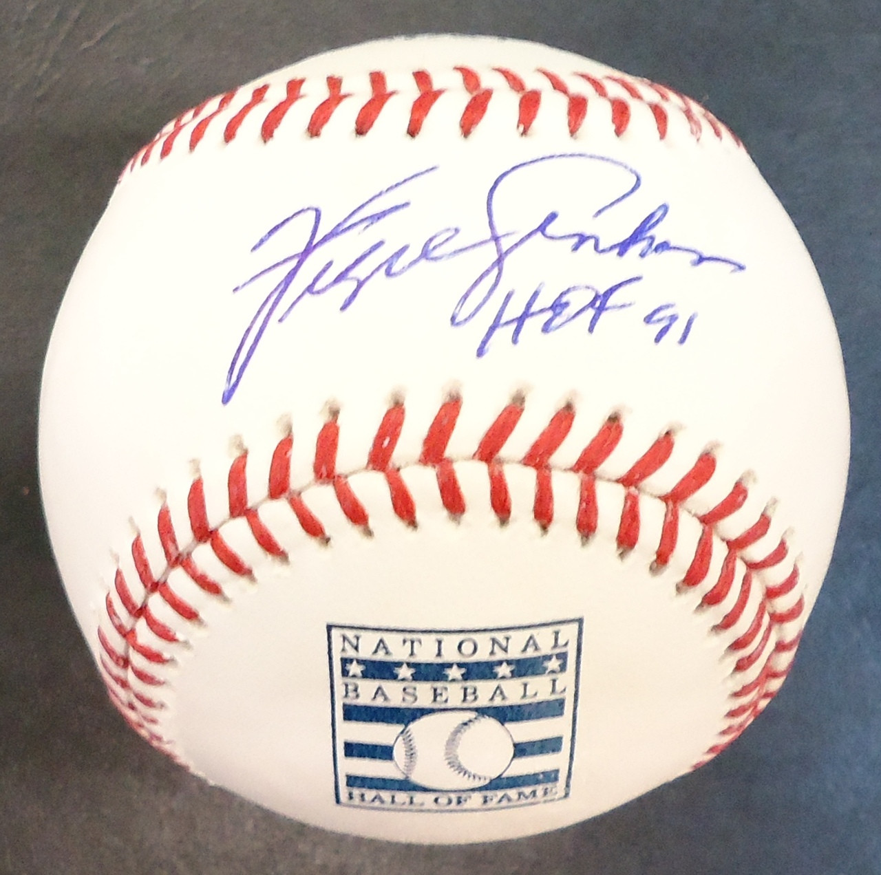 Fergie Jenkins Autographed Baseball - Official Hall of Fame Ball Inscribed  HOF 91