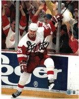 Darren McCarty Autographed 8x10 Photo #3 - 1997 Stanley Cup GW Goal Celebration