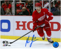 Nick Jensen Autographed Detroit Red Wings 8x10 Photo #1 - Home Action
