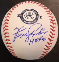 Fergie Jenkins Autographed Baseball - Official Cubs 100 Years Ball Inscribed "HOF 91"