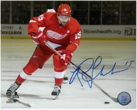 Riley Sheahan Autographed Detroit Red Wings 8x10 Photo #6 - Home Horizontal