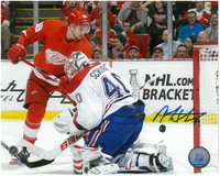 Anthony Mantha Autographed Detroit Red Wings 8x10 Photo #6 - Action Home Horizontal