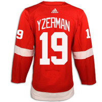 Detroit Red Wings Adidas Authentic Red Jersey - Yzerman #19