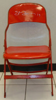 Steve Yzerman Autographed Joe Louis Arena Original Metal Folding Chair (Pre-Order)