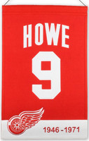 Gordie Howe Commemorative Wool Banner