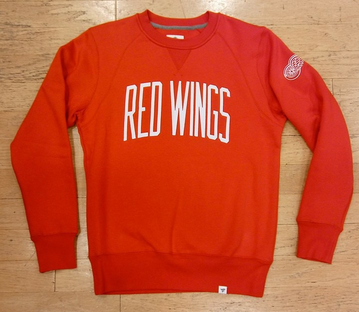 mens detroit red wings reebok red pullover hoodie