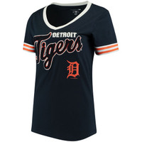 Detroit Tigers Women's 5th & Ocean Baby Jersey V-Neck T-Shirt