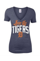 Detroit Tigers Women's 5th & Ocean Love My Tigers Tshirt