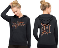 Detroit Tigers Women's 47 Brand Shimmer MVP Cross-Check Hoodie