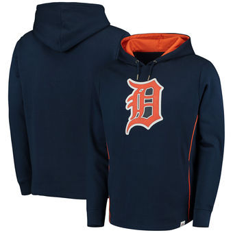 Detroit Tigers Men S Majestic Left Vs Righty Pullover Hoodie Detroit City Sports