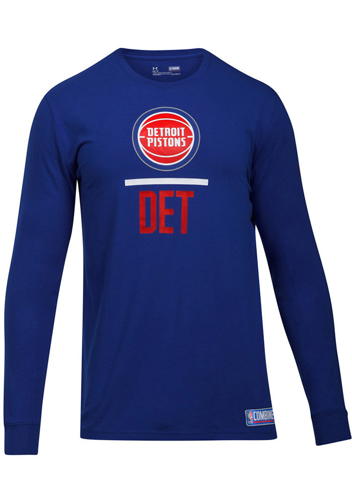 Detroit Pistons Men's Under Armour Blue Combine Long Sleeve T-Shirt -  Detroit City Sports