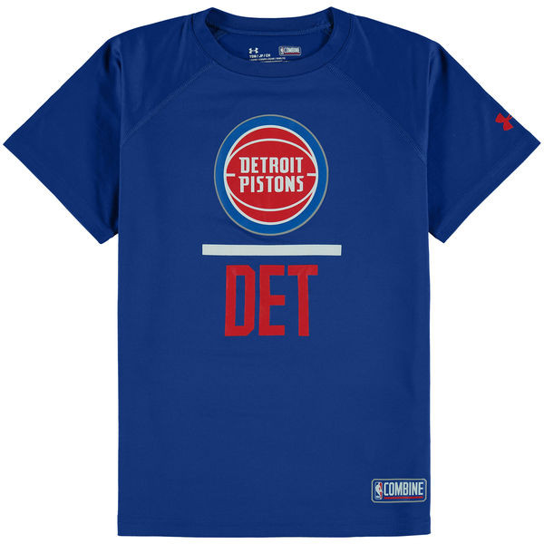 Detroit Pistons Youth Under Armour Blue Combine T-Shirt - Detroit City  Sports
