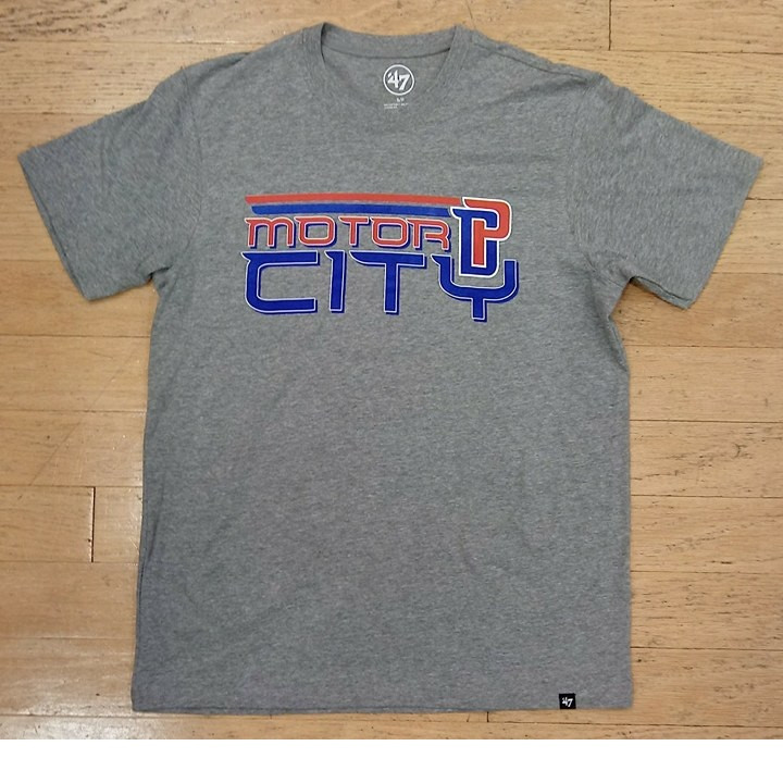 47 Brand Slate Grey Motor City T-Shirt 