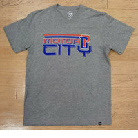 Detroit Pistons Men's 47 Brand Slate Grey Motor City  T-Shirt
