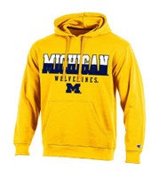 University Of Michigan Men S Champion Blue Huddle Up Hoodie Detroit City Sports