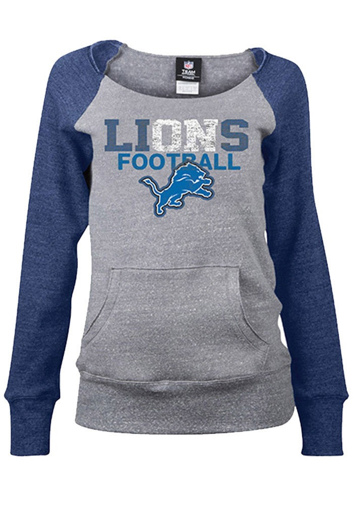 Detroit Lions Women S Nfl Team Apparel Off The Shoulder Tri Blend