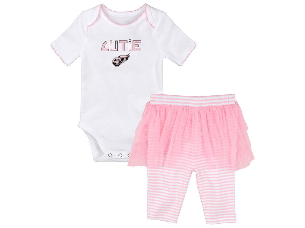 Detroit Red Wings Newborn Nhl Baby Apparel Cutie Dancer Tutu Set Detroit City Sports