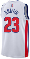 Detroit Pistons Men's Adidas Blake Griffin Home Jersey - White