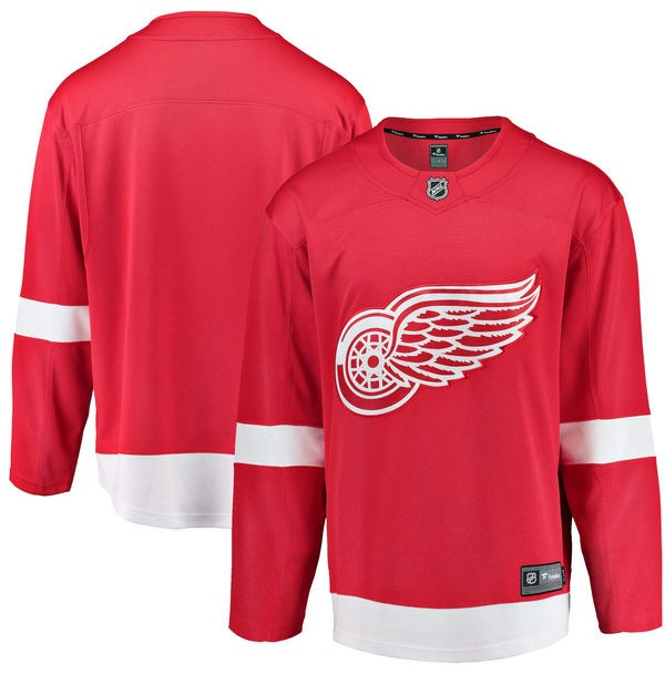 red wings home jersey